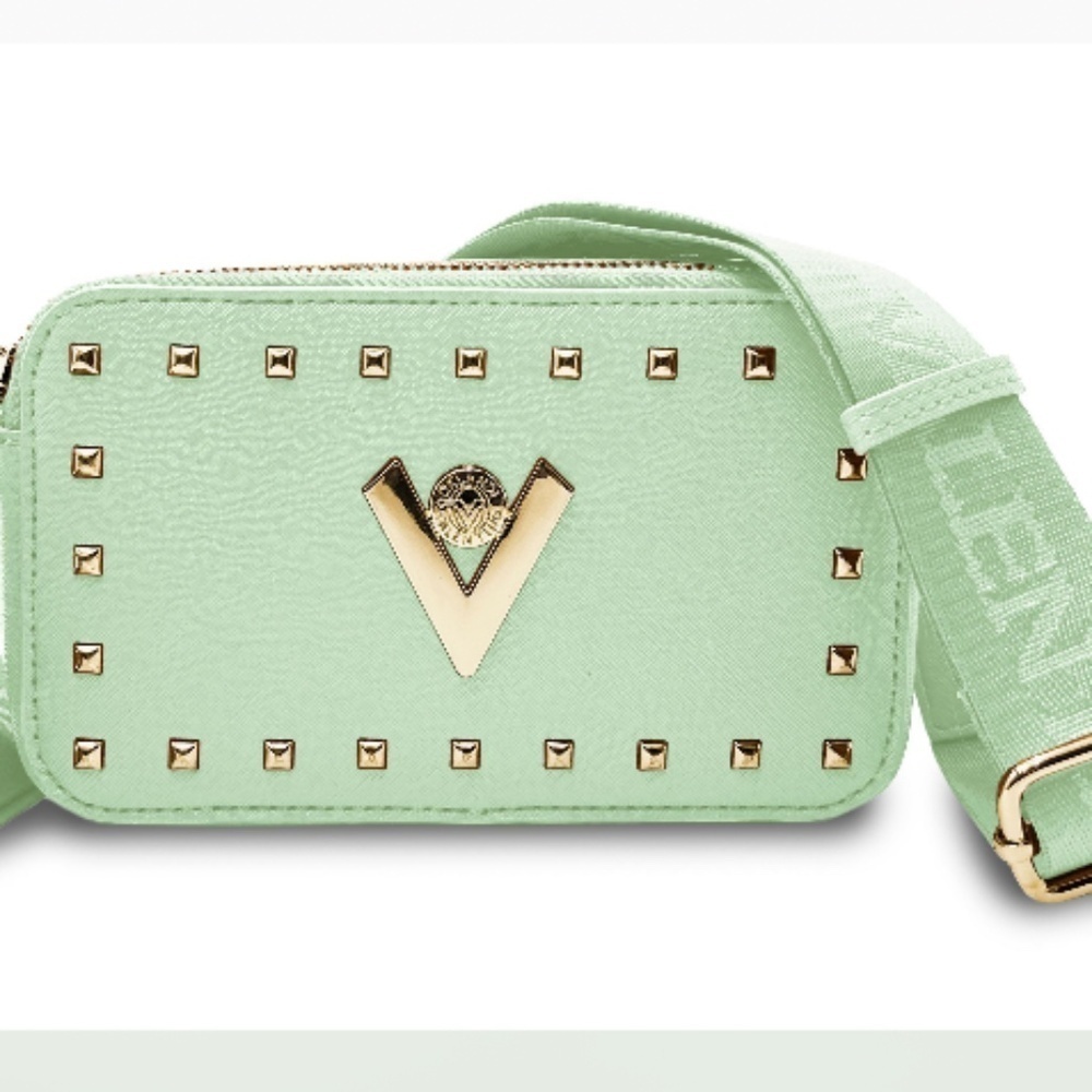 NWT Mint Green Valentino Orlandi Camera Bag with Branded Strap
